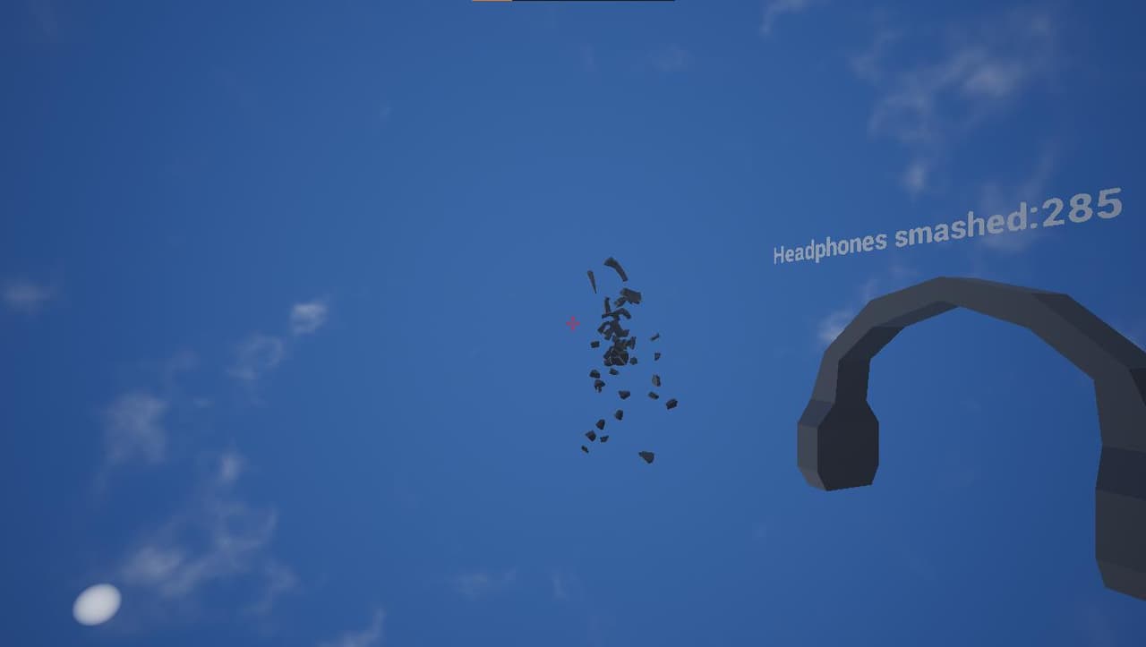 Headphone smash simulator