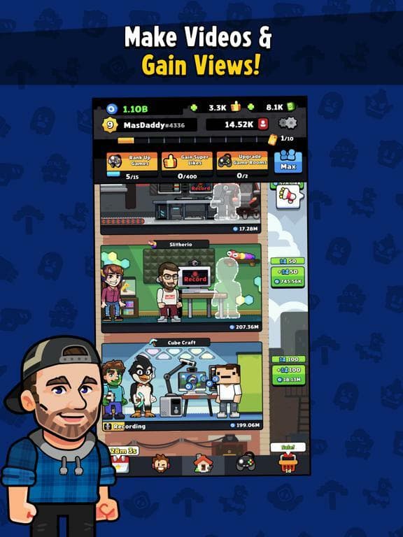 Idle Tuber: Streamer Simulator screenshot 2