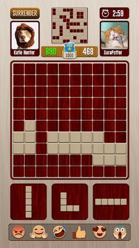 Woody Block Puzzle Battle Online screenshot 5