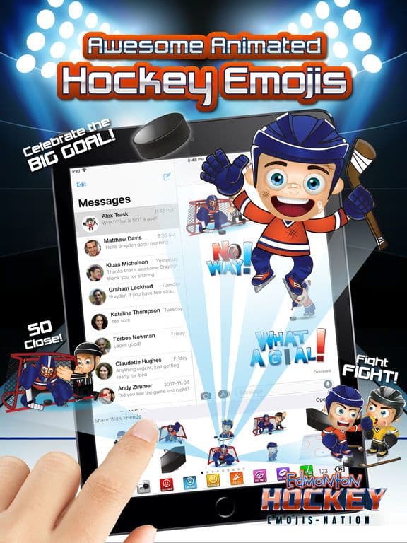 Edmonton Hockey Emojis screenshot 3