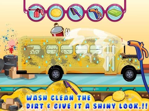 Baby School Bus Wash
