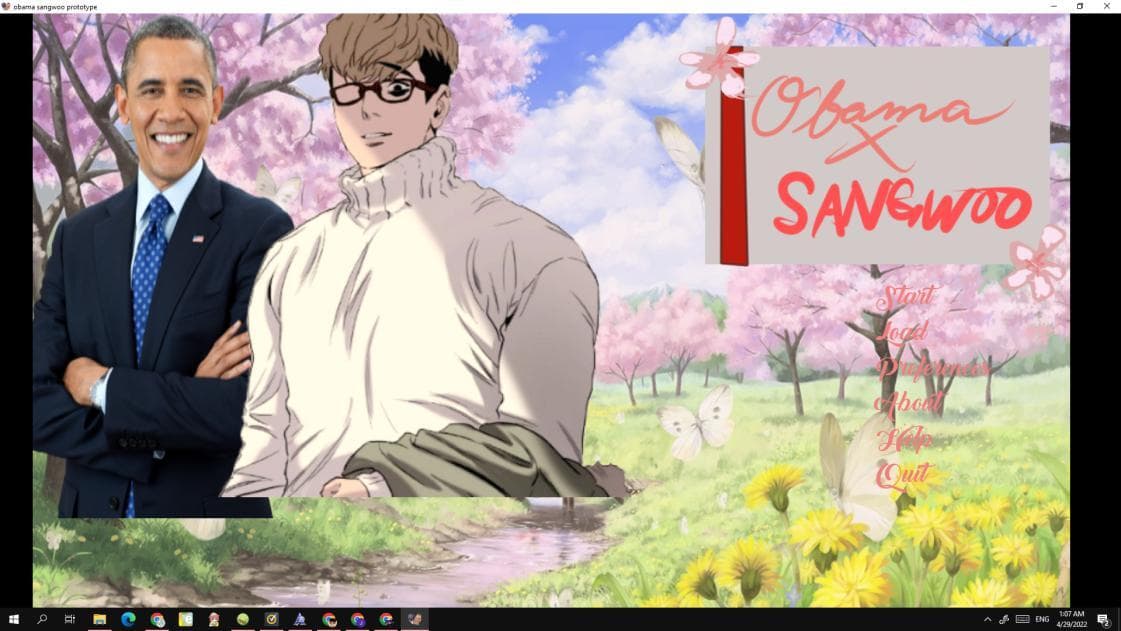 Obama x Sangwoo Visual Novel screenshot 2