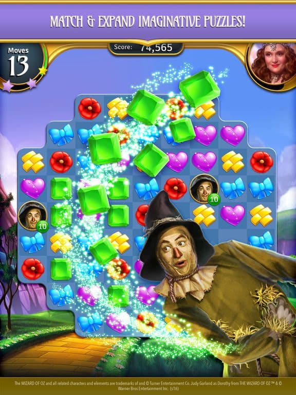 The Wizard of Oz Magic Match 3 screenshot 5