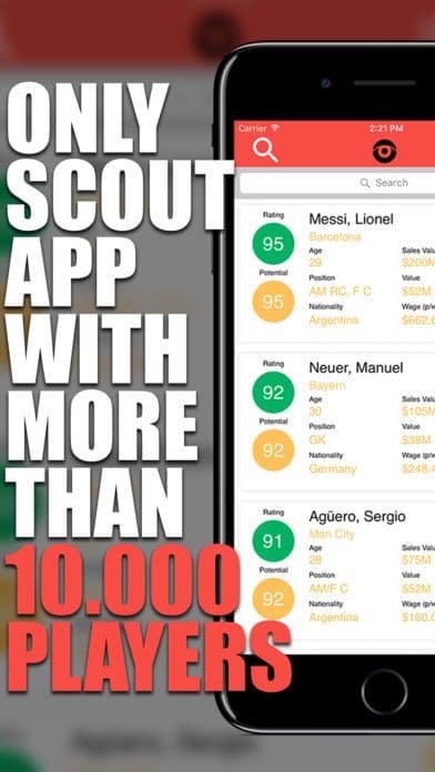 iScout - FM 2017 Football Player Scout screenshot 2