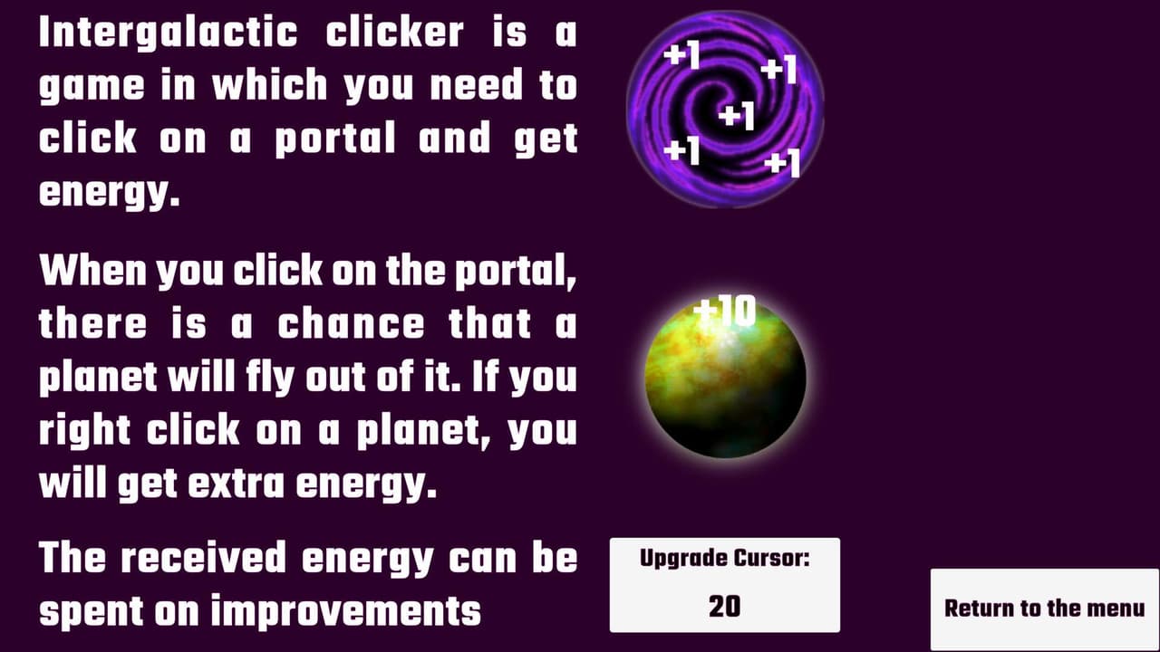 Intergalactic clicker screenshot 3