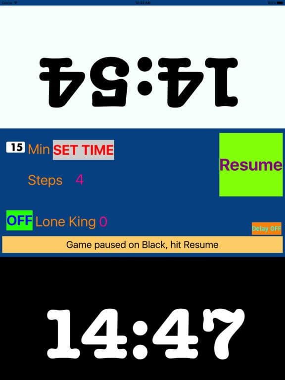 Chess Competition Clock for iPad screenshot 3
