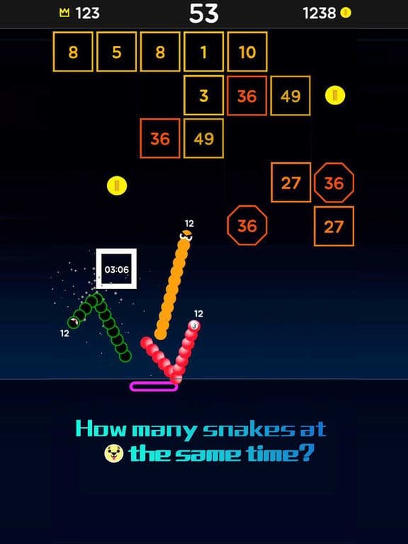 Snake Bricks-Bounce Balls screenshot 2