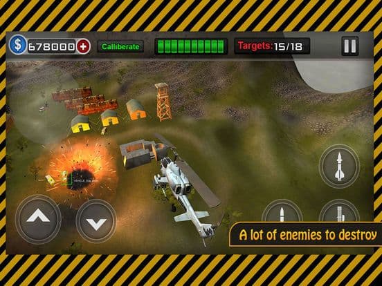 Gunship Heli Warfare Battle Game free screenshot 2