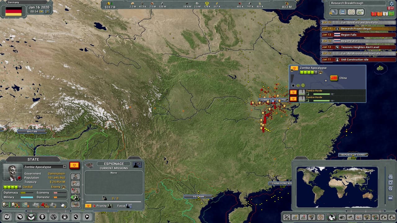 Supreme Ruler Global Outbreak screenshot 3