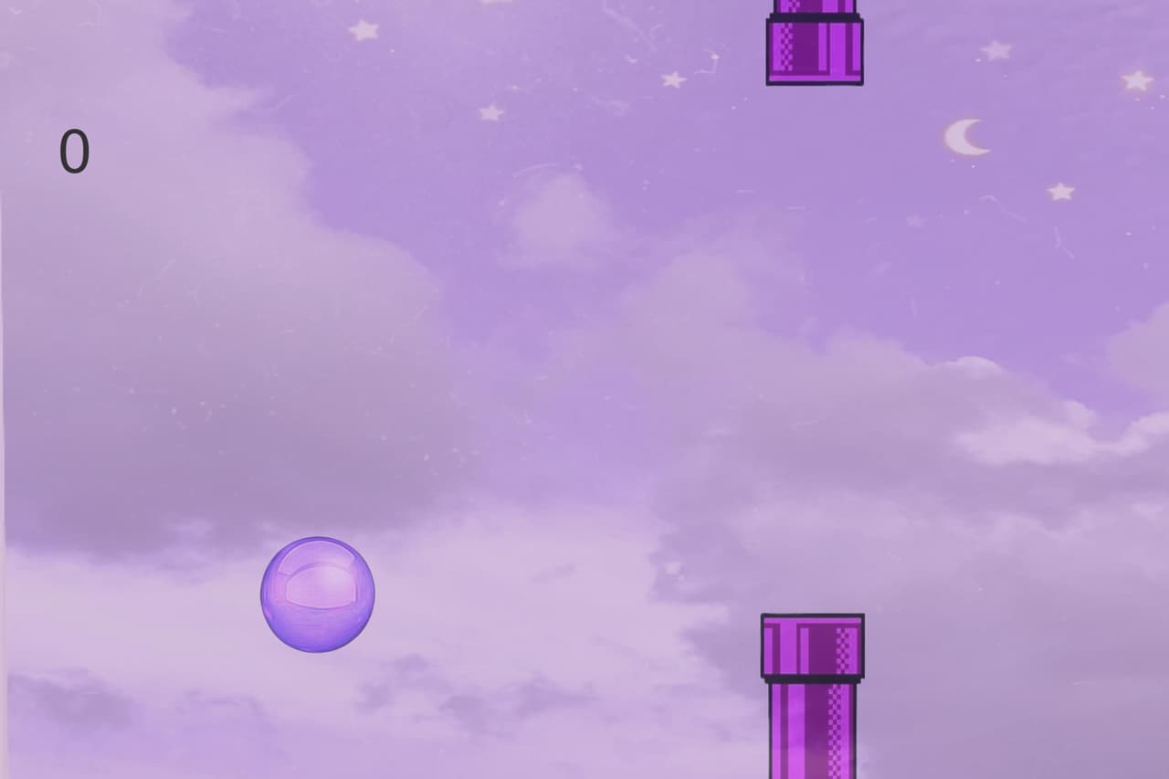 flappy purpule ball