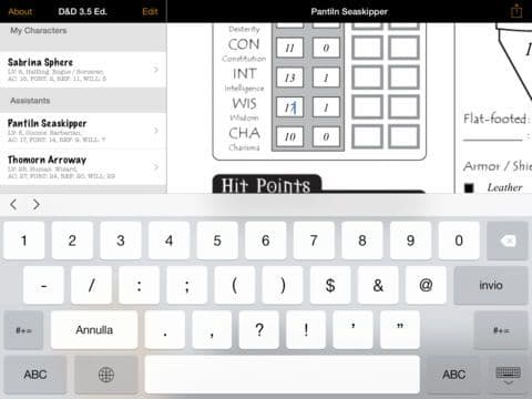 Real Sheet Unlimited: D&D 3.5 Edition screenshot 3