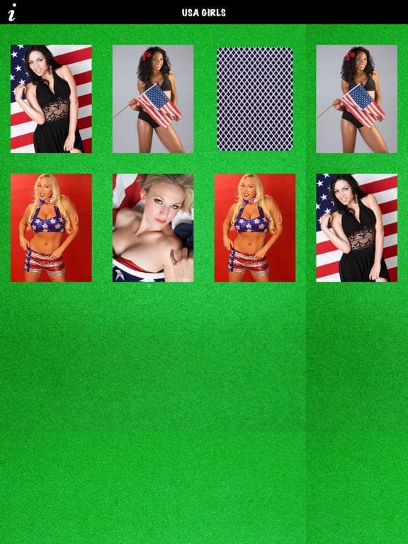 All American Girls Concentration Memory Game screenshot 5
