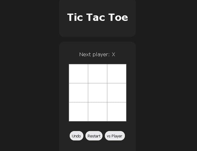 Tic Tac Toe (itch) (swilliamsio)