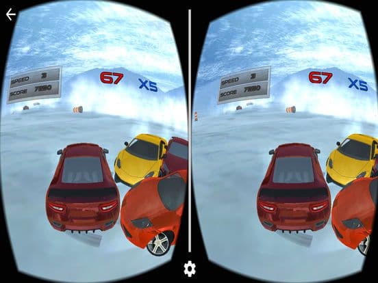VR Real Snowy mountain Drifting game Pro screenshot 4