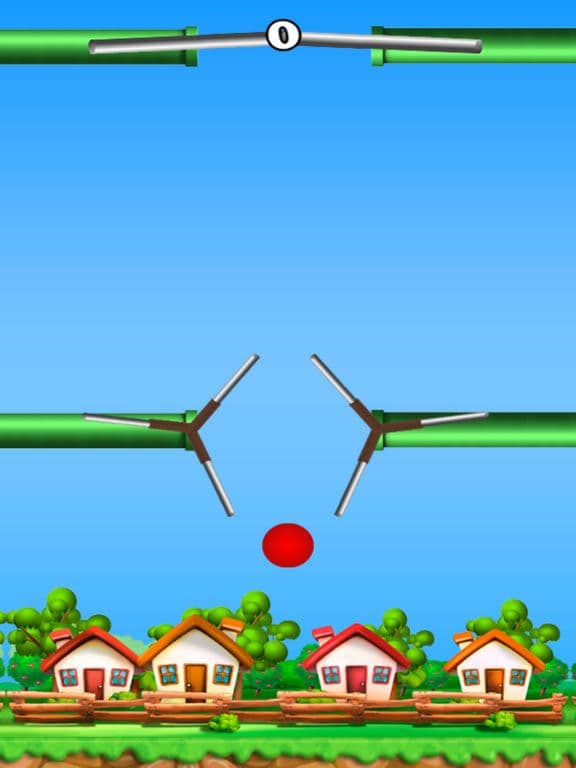 Rolling Red Ball Rush Up Sky screenshot 2