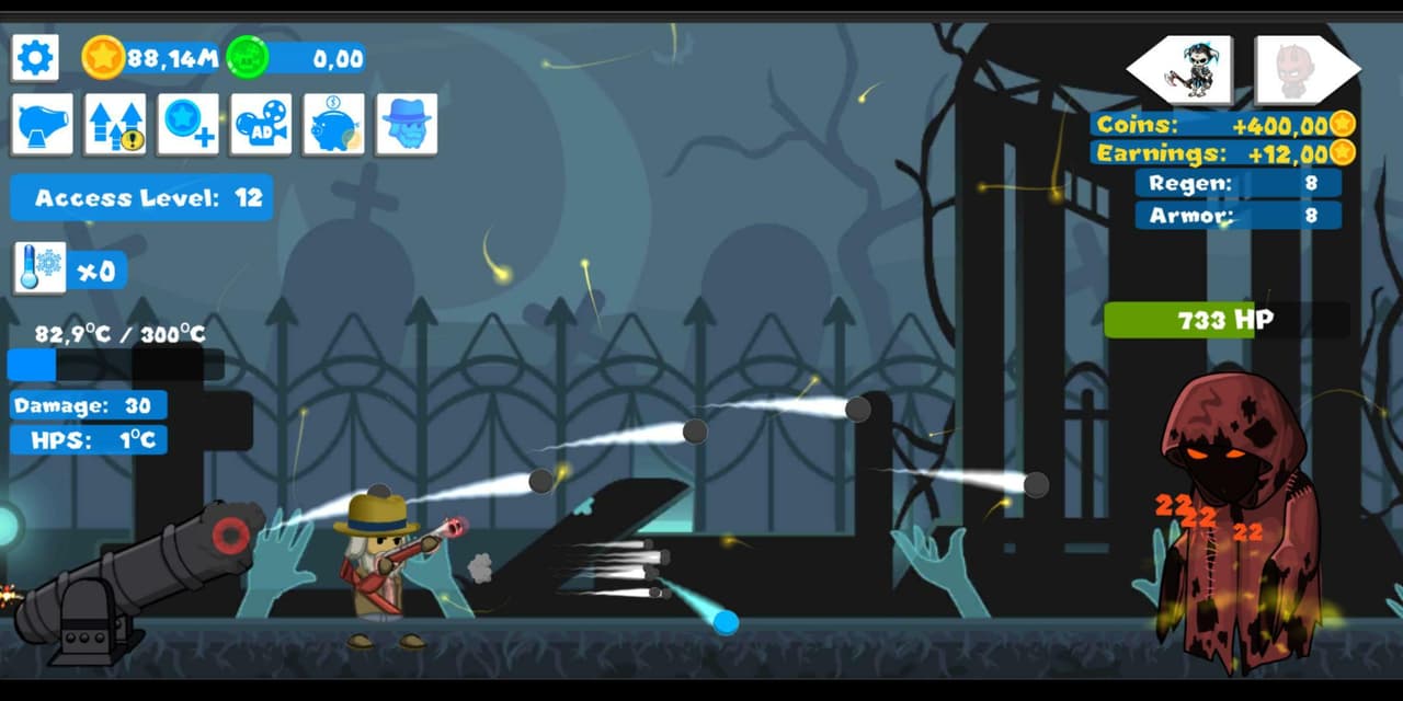 Idle Cannon Quest screenshot 4