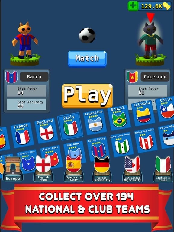 Foozy Kitty: Cat Soccer World Stars screenshot 3