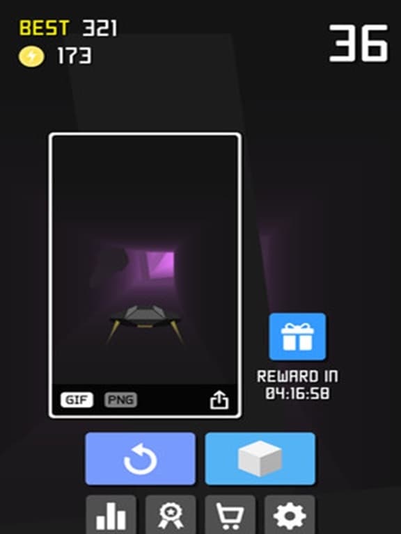 Retro Hyper Run 3D Flight Game screenshot 2